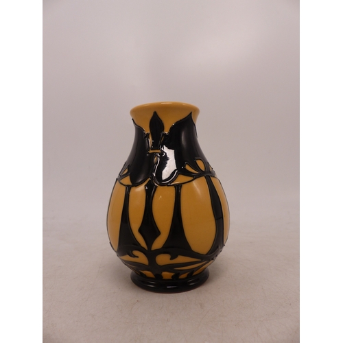 426 - Moorcroft Black Tree Design Small Vase. Height: 10cm