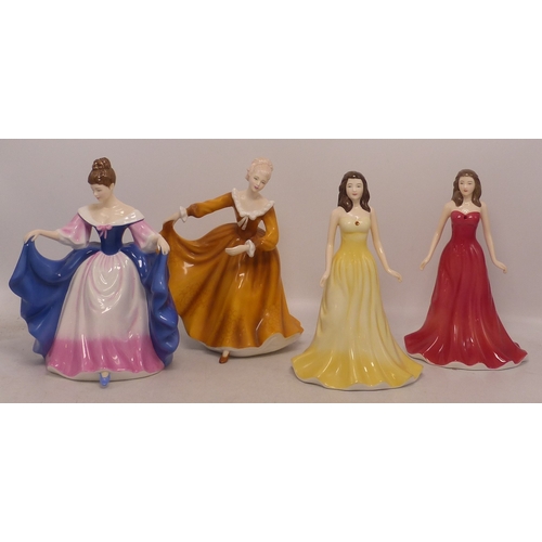 48 - Four Royal Doulton Lady Figures Kirsty HN4783, Sara HN4728, Topaz HN4980 and Garnet HN4970 (4)