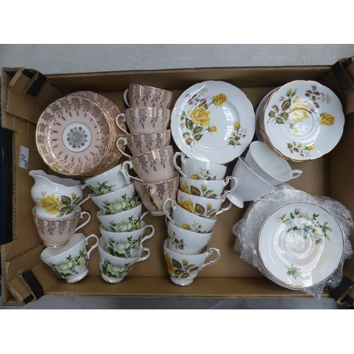 72 - A Mixed Collection of Teaware to include Imperial Crown China, Paragon Sunset and Fenton CHina Compa... 