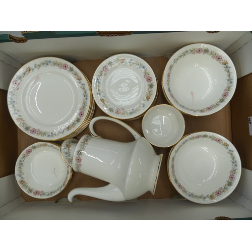 21 - Royal Albert Paragon Belinda Pattern Tea and Coffeeware to include coffee pot, open sugar bowl, vari... 