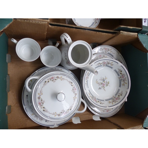 34 - An extensive collection of Yamasen China Teaware items to include 20 side plates, 12 tea cups and sa... 