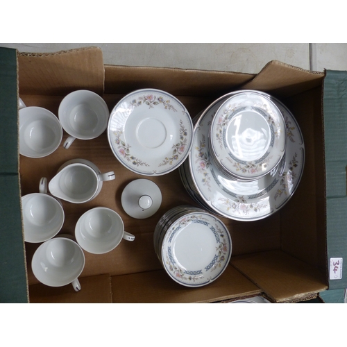 34 - An extensive collection of Yamasen China Teaware items to include 20 side plates, 12 tea cups and sa... 