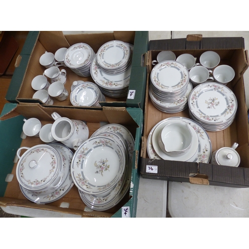 34 - An extensive collection of Yamasen China Teaware items to include 20 side plates, 12 tea cups and sa... 