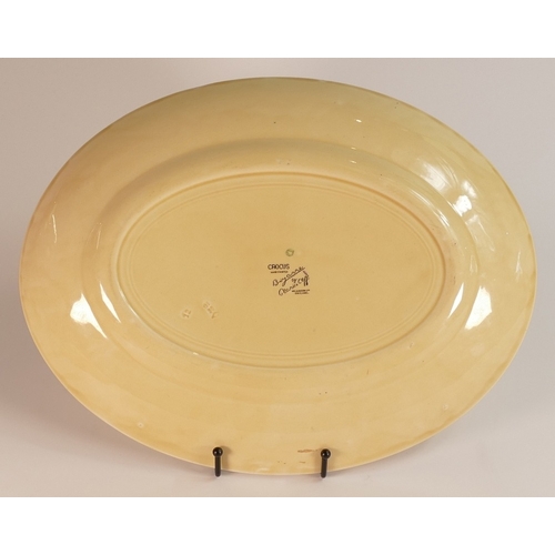 134 - Clarice Cliff for Wilkinson, A Bizarre Oval Platter in the Crocus Design. Length: 37cm