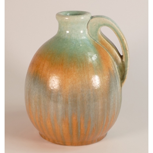 175 - Ruskin Single Handled Crystalline Glaze Jug Dated 1933. Height: 23cm