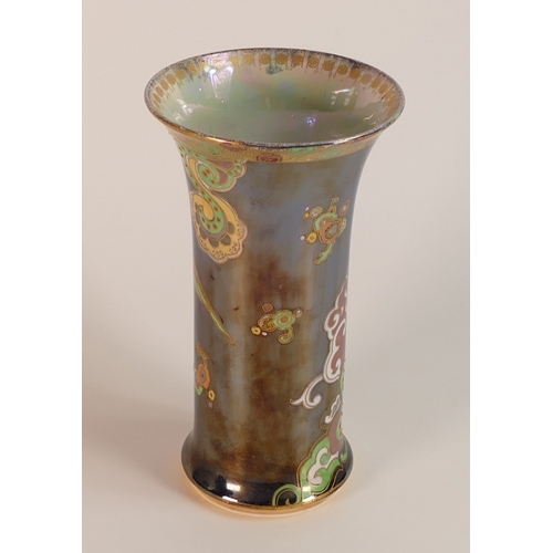 194 - Carltonware New Chinese Bird and Cloud Trumpet Vase. Height: 20.5cm