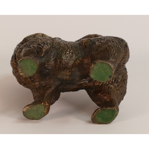 227 - Basil Matthews 1979, A Bronze Figure of a Chow. Height: 10cm