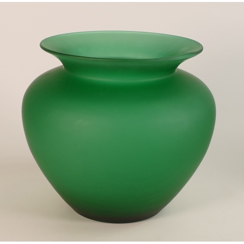 241 - Loetz Jade Satin Glass Vase. Height: 16.5cm