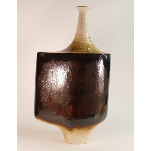 254 - A Large Mid-Century Studio Pottery Vase of unusual form. Height: 61cm