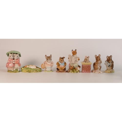 255 - Royal Albert Beatrix Potter BP6 figures to include Goody and Tommy Tiptoes, Foxy Reading, Hunca Munc... 