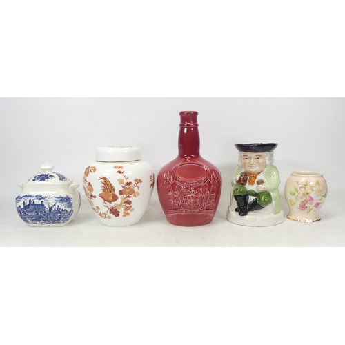 429 - A Collection of Ceramics to include Copeland Spode Blush Bottle Chivas Brothers Aberdeen H: 20cm, Ro... 