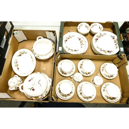 101 - A large collection of Royal Doulton Ardon Pattern tea & dinnerware to  include Trio's , Tureen, lidl... 