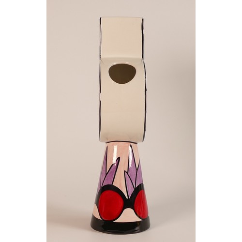 16 - Lorna Bailey geometric vase. Limited edition 1/1. Height: 26cm