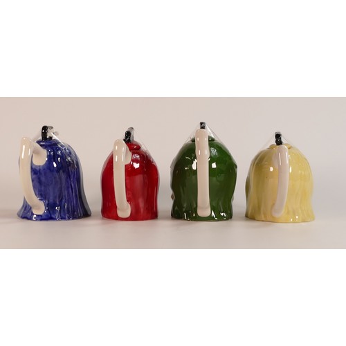 21 - Lorna Bailey set of four Beatles tea pots in the style of Andy Warhol. (4) Height: 11cm