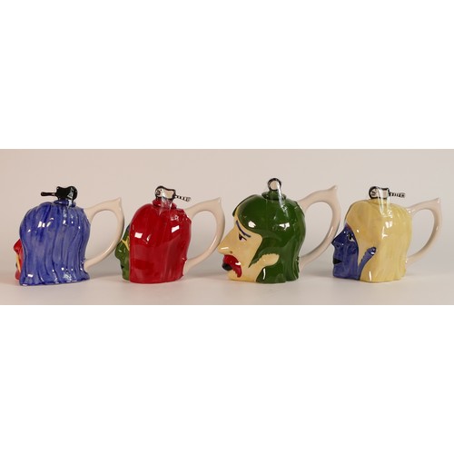 21 - Lorna Bailey set of four Beatles tea pots in the style of Andy Warhol. (4) Height: 11cm