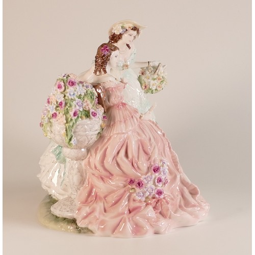 98 - A large limited edition Coalport figurine 'The Letter'. Number 171/250, boxed.