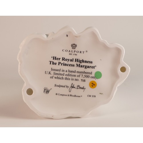 109 - Coalport Her Royal Highness The Princess Margaret. Limited edition number 728 of 7500