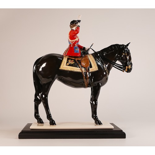 115 - Coalport 'Trooping The Colour' Queen Elizabeth II on Horseback.