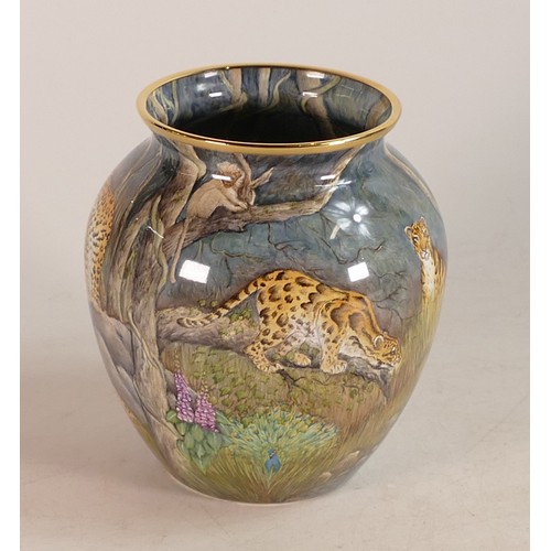 258 - Large Moorcroft enamelled Rainforest vase from the Prestige Collection. Only 1/1 produced, designed ... 