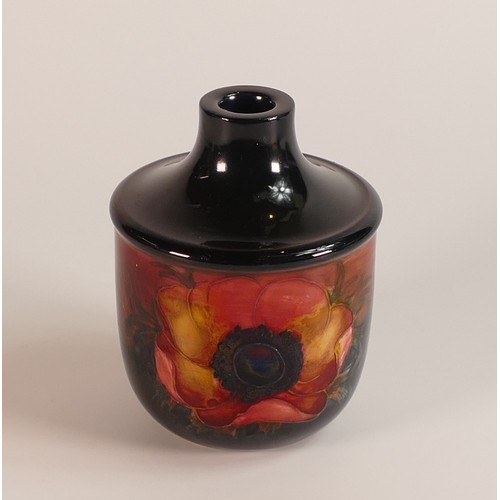 271 - Moorcroft Flambe Anemone lamp insert. Height 11.5cm