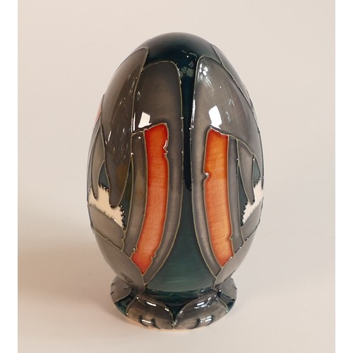 278 - Moorcroft Grey Lop Bunny egg paperweight designed by Lisa Allen. Limited edition number 2 of 2. Heig... 