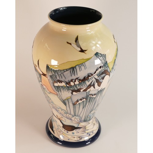 296 - Moorcroft Prestige Life on the Edge vase 65. Approx. 40cm Edition No. 6 Signed by designer Kerry Goo... 