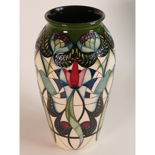 299 - Moorcroft Blackwell Revisited vase 393. Approx. 30cm Limited edition 12/25 signed by designer Nicola... 