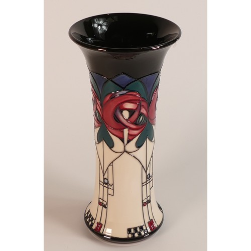 301 - Moorcroft Buchanan cream vase 159. Approx. 25cm No.RDT.246 signed by designer Nicola Slaney. RRP £41... 