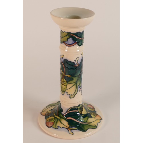 304 - Moorcroft Martha candle stick holder 849. Approx. 20cm Designer Emma Bossons FRSA. RRP £645