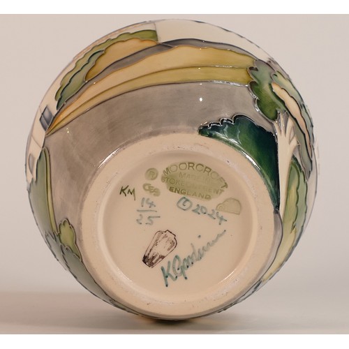 306 - Moorcroft (Moorcroft Legacy) vase 4. Approx. 12.5cm limited edition 24/25 signed by designer Kerry G... 