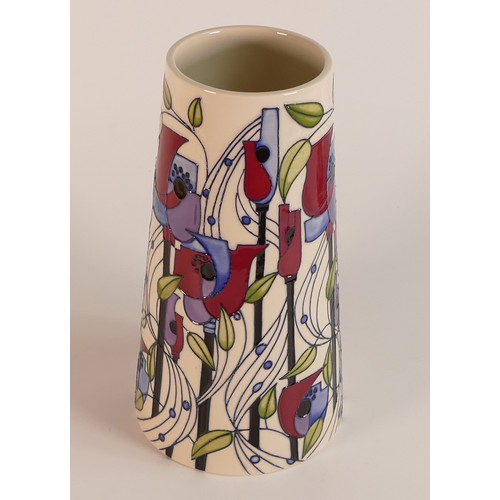 323 - Moorcroft Millside vase 163. Approx. 23cm No.Edt.8 signed by designer Rachel Bishop. RRP £670