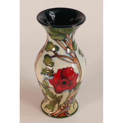 324 - Moorcroft Symbols of Remembrance vase 226. Approx. 18cm limited edition 8/15 signed by designer Nico... 