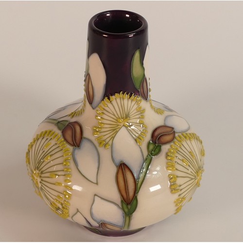 334 - Moorcroft, A Dandelion design squat Bottle vase. Height: 10cm