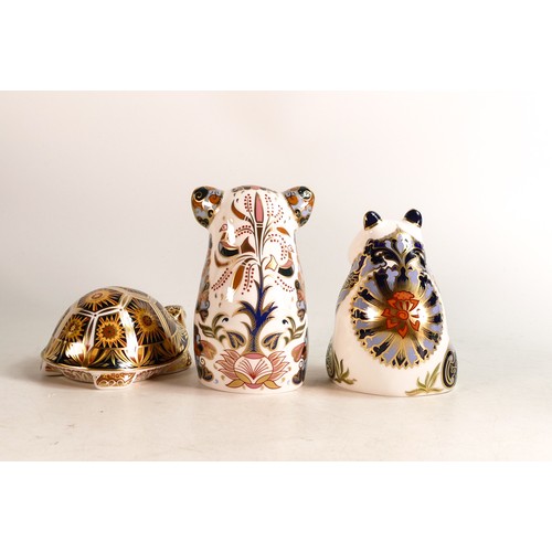 354 - Royal Crown Derby Endangered Species paperweights to include Koala, Madagascan Tortoise and Imperial... 