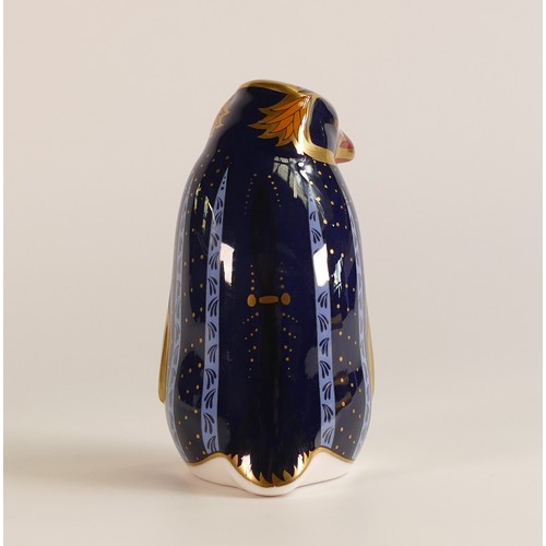 402 - Royal Crown Derby Harrods Rockhopper Penguin. Limited edition No. 505 of 950. Gold Stopper.