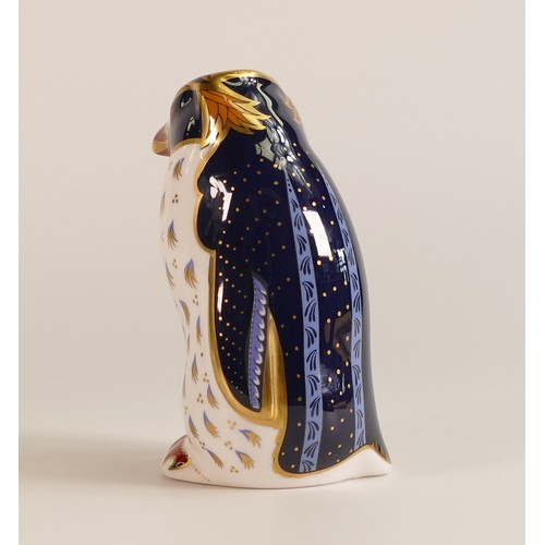 402 - Royal Crown Derby Harrods Rockhopper Penguin. Limited edition No. 505 of 950. Gold Stopper.