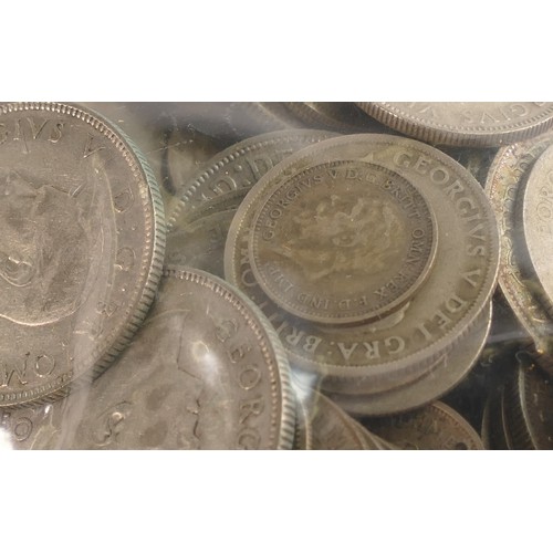 1785 - Large quantity of pre 1946 UK silver coinage (492g), together with a quantity of pre 1920 UK silver ... 