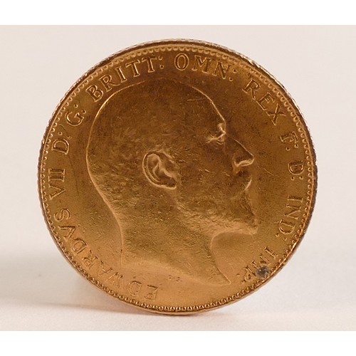 1797 - Edward VII Gold FULL Sovereign dated 1910.