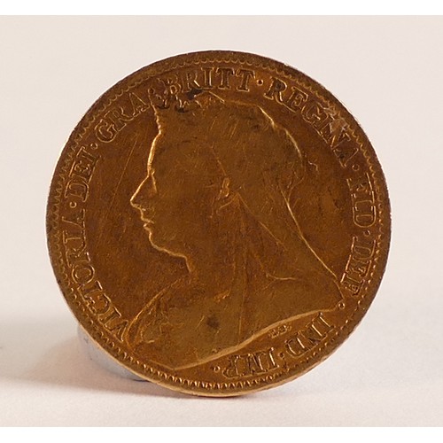 1798 - Victoria HALF Sovereign dated 1894.