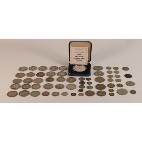 1800 - A good collection of coins, including pre 1919 silver coins, 325g, pre 1947 silver coins, 101g, Geor... 