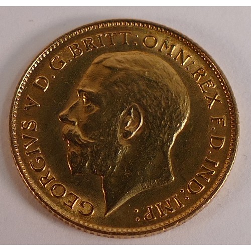 1803 - HALF sovereign 22ct gold coin, Edward VII 1911.