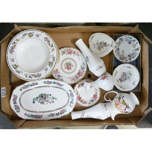 310C - Royal Grafton, A Collection of Teaware including soup bowls, milk jug, vases, pin trays etc. (1 Tray... 