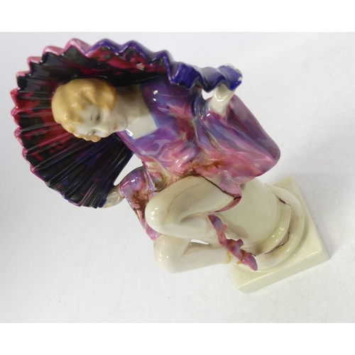 201 - Royal Doulton Figurine Angela HN1204 (Cracks And Repairs Noted)