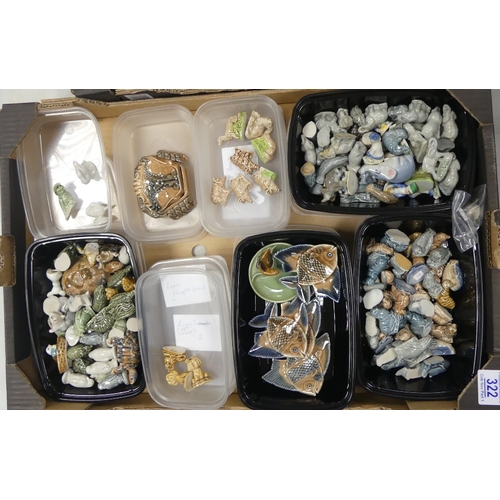 322 - Wade Whimsies Collection To Include Approximately Forty Four Assorted Mice, Armadillo, Turtles, Tort... 