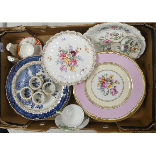 450 - Selection of Ceramics to include Aynsley, Crown Staffordshire and Royal Doulton plates, Aynsley Pemb... 