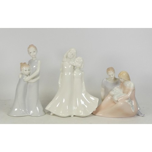 24 - Royal Worcester child figures to include Sisterly Love, Friendship and New Born, boxed (3)