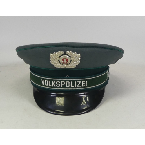 663 - German Volkspolizei Cap in Green Cloth