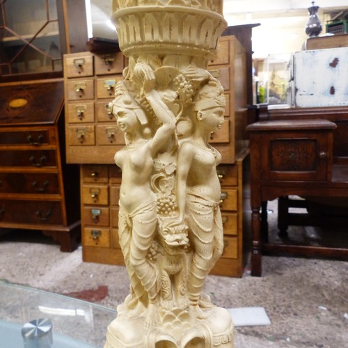 670 - Resin Thai Embossed Plant Stand with removable top
Height 99cm