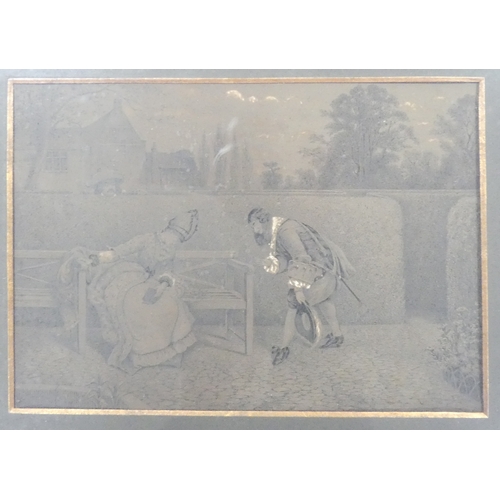 578 - Three 19th Century Prints, includes 'Love in a Maze' after George Adolphus Storey, 'Honeywood introd... 