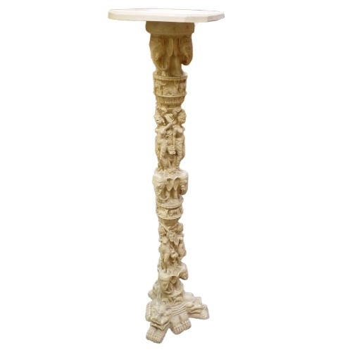 670 - Resin Thai Embossed Plant Stand with removable top
Height 99cm